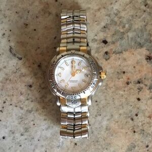 Authentic Tag Heuer WH1251-K1 Stainless Steel 18K Gold Two Tone Unisex Watch